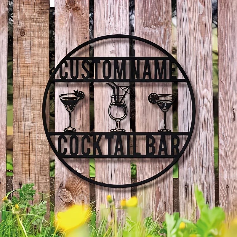 Home Bar Signs - Özel İsimli Kokteyl Bar Tabelası, Bohem