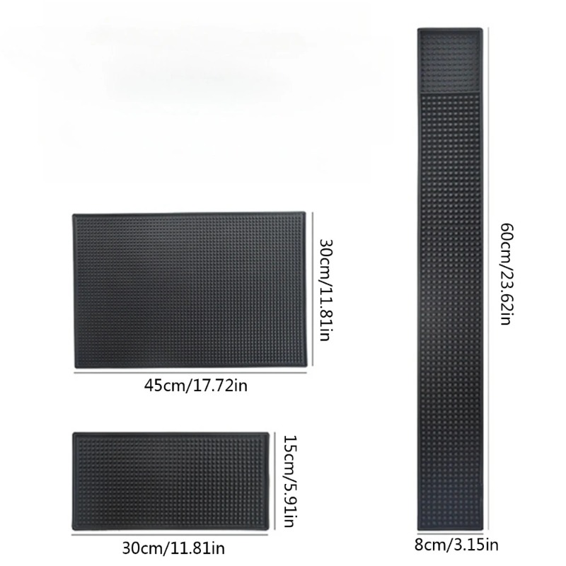 Home Bar Setup - Bar Mat Kauçuk Bulaşık Kurutma Matı