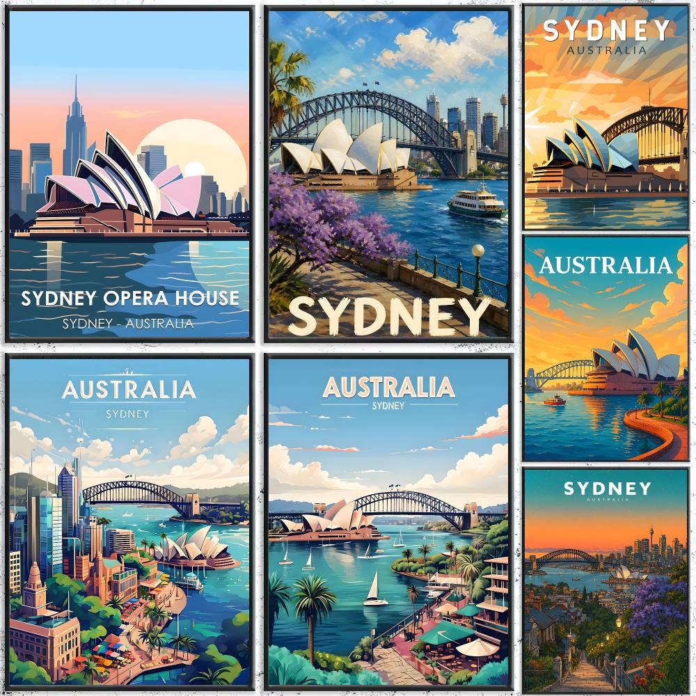 Home Bar Sydney - Art Sydney Travel Sanat Posteri Kendinden