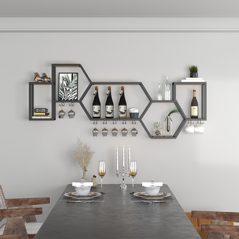 Home Bar Shelf - Tasarımcı Raflar Bar Dolabı Oturma Odası