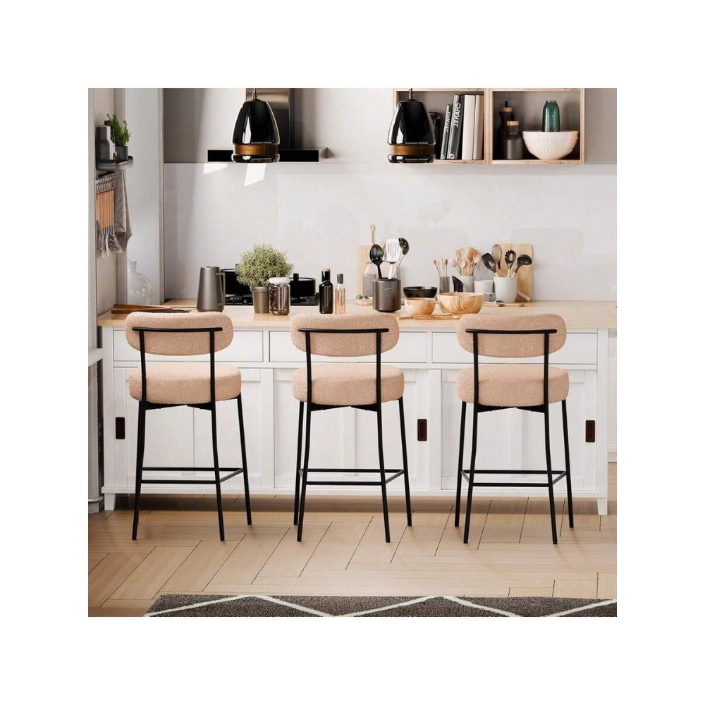 Bej Bar Sandalyesi 2'li Set, 2 - Home Bar And Counter incelemesi ve fiyatı