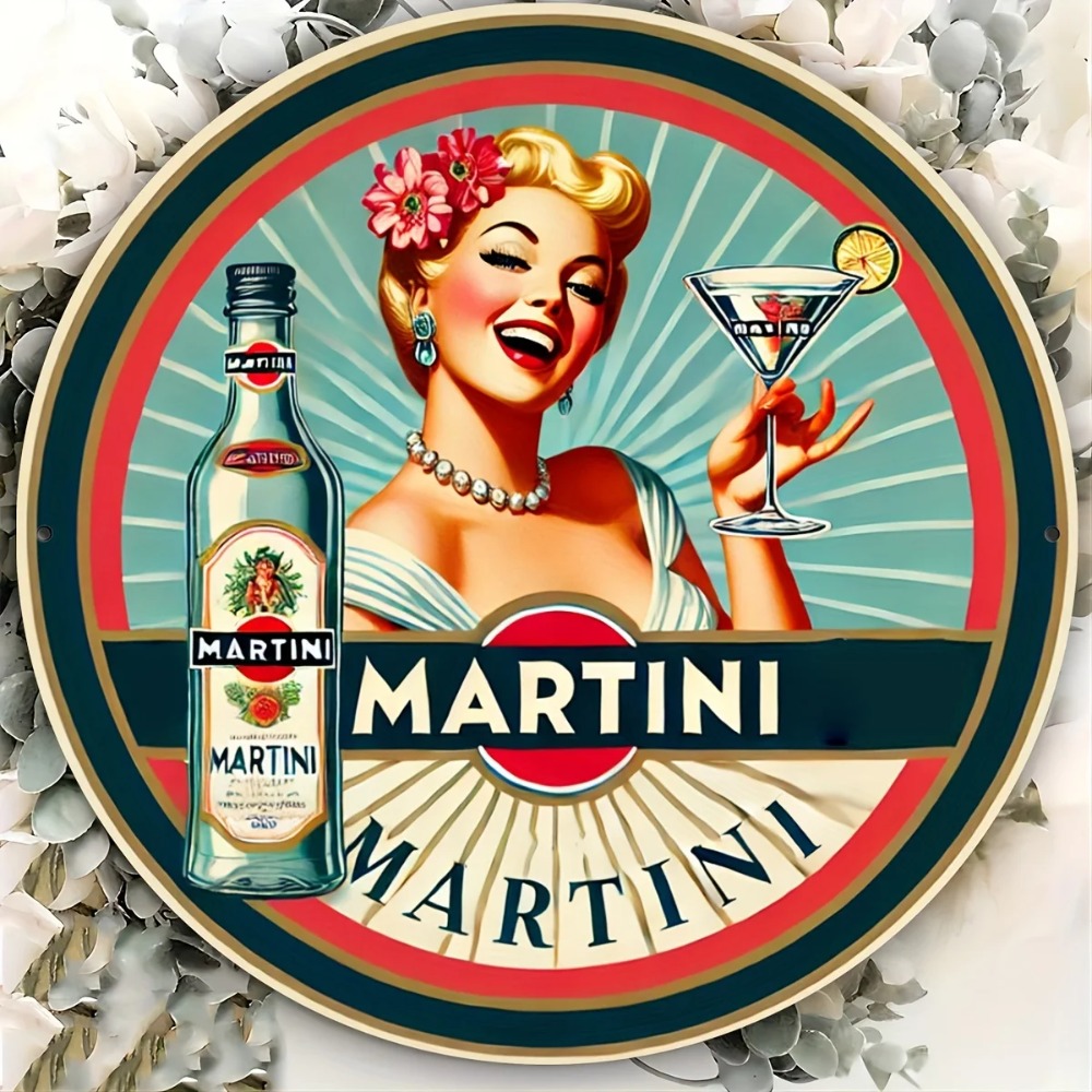 Vintage Martini Kokteyl Pin-Up - Home Bar And Restaurant incelemesi ve fiyatı